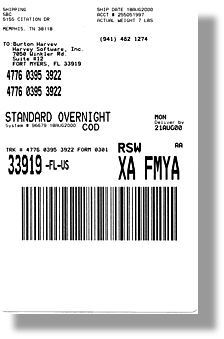 FedEx Express Shipping Label