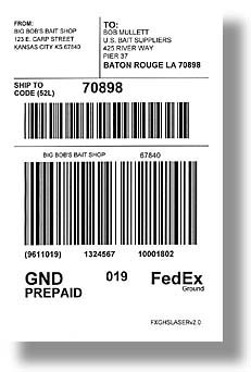 FedEx Ground Shipping Label